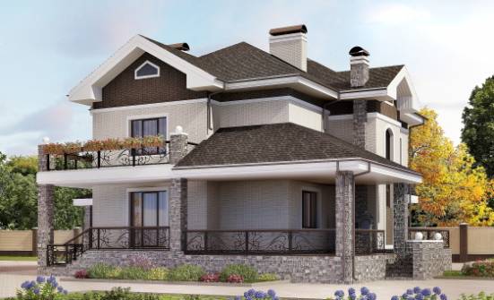 365-001-Л Проект двухэтажного дома и гаражом, огромный дом из кирпича, House Expert