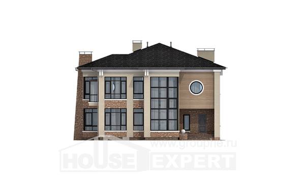 300-005-Л Проект двухэтажного дома, уютный загородный дом из кирпича, House Expert