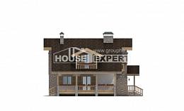 150-004-П Проект двухэтажного дома с мансардой, классический загородный дом из пеноблока, House Expert