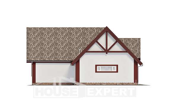 145-002-Л Проект гаража из поризованных блоков, House Expert