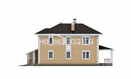 220-006-Л Проект двухэтажного дома, гараж, уютный коттедж из керамзитобетонных блоков, House Expert