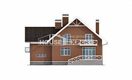 215-001-П Проект двухэтажного дома мансардой, гараж, красивый загородный дом из газосиликатных блоков, House Expert