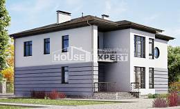 300-006-Л Проект двухэтажного дома и гаражом, красивый загородный дом из кирпича, House Expert