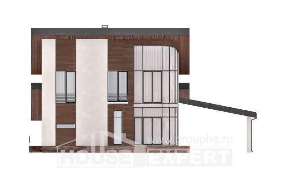 230-001-П Проект двухэтажного дома с мансардным этажом, просторный дом из кирпича, House Expert