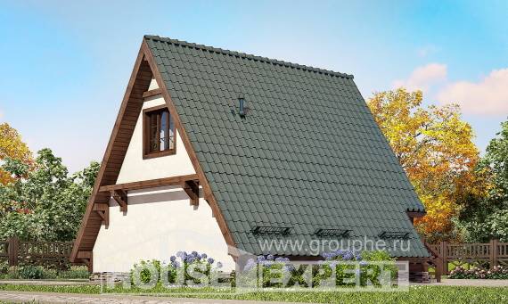 070-003-П Проект двухэтажного дома с мансардой, компактный дом из дерева, House Expert