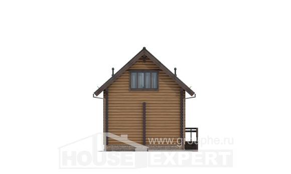 080-003-П Проект двухэтажного дома, бюджетный загородный дом из дерева, House Expert