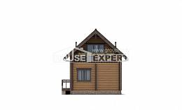 080-003-П Проект двухэтажного дома, простой коттедж из бревен, House Expert
