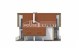 170-009-П Проект двухэтажного дома с мансардой, гараж, простой загородный дом из газосиликатных блоков, House Expert