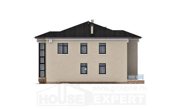 300-005-Л Проект двухэтажного дома, современный загородный дом из кирпича, House Expert