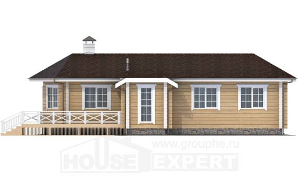 095-001-Л Проект одноэтажного дома, компактный домик из дерева, House Expert