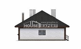 135-003-П Проект одноэтажного дома, доступный коттедж из твинблока, House Expert