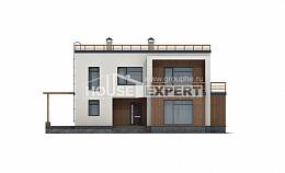 215-002-Л Проект двухэтажного дома, средний домик из газосиликатных блоков, House Expert