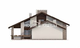 480-001-Л Проект трехэтажного дома мансардой, красивый дом из газобетона, House Expert