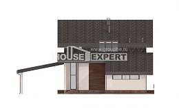 230-001-П Проект двухэтажного дома с мансардным этажом, красивый коттедж из кирпича, House Expert