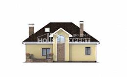 150-008-Л Проект двухэтажного дома с мансардным этажом, уютный домик из теплоблока, House Expert