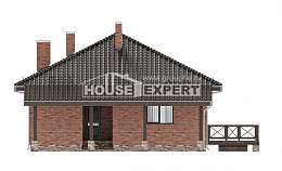 070-006-Л Проект одноэтажного дома, доступный коттедж из газобетона, House Expert