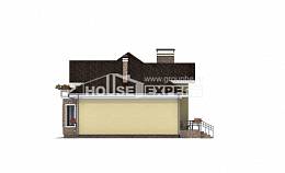 150-008-Л Проект двухэтажного дома с мансардой, доступный загородный дом из блока, House Expert