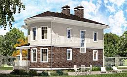120-001-Л Проект двухэтажного дома, современный дом из керамзитобетонных блоков, House Expert