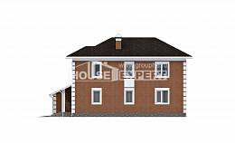 220-004-Л Проект двухэтажного дома, гараж, средний домик из кирпича, House Expert