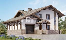 305-002-П Проект трехэтажного дома с мансардным этажом, классический домик из кирпича, House Expert