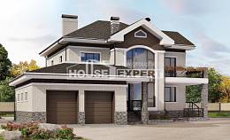 365-001-Л Проект трехэтажного дома, гараж, красивый домик из кирпича, House Expert