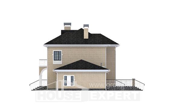 180-006-П Проект двухэтажного дома, гараж, классический дом из кирпича, House Expert