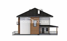 245-001-П Проект двухэтажного дома, просторный домик из твинблока, House Expert