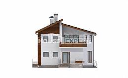 180-009-П Проект двухэтажного дома с мансардным этажом, бюджетный коттедж из кирпича, House Expert