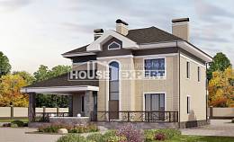 200-006-П Проект двухэтажного дома, средний загородный дом из кирпича, House Expert