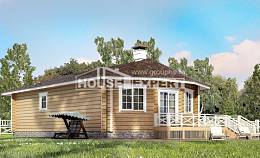 095-001-Л Проект одноэтажного дома, красивый загородный дом из дерева, House Expert