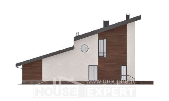 230-001-П Проект двухэтажного дома мансардой, классический домик из кирпича, House Expert