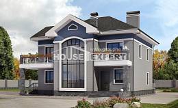 200-006-Л Проект двухэтажного дома, простой коттедж из кирпича, House Expert