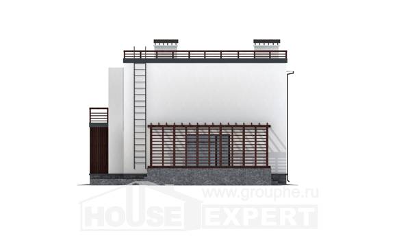 215-002-П Проект двухэтажного дома, средний дом из бризолита, House Expert