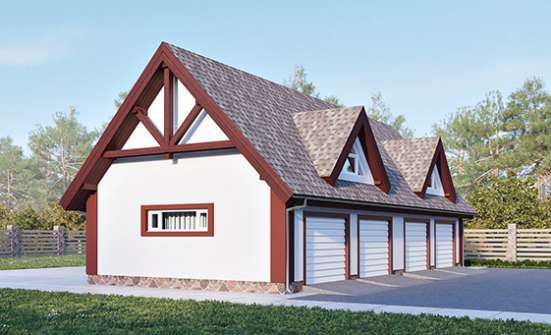 145-002-Л Проект гаража из бризолита | Проекты домов от House Expert