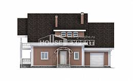 185-003-П Проект двухэтажного дома мансардный этаж, гараж, современный загородный дом из керамзитобетонных блоков, House Expert