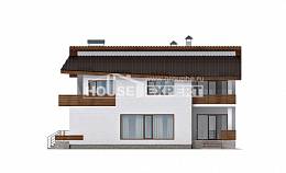 180-009-П Проект двухэтажного дома с мансардным этажом, скромный домик из кирпича, House Expert