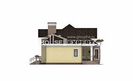 150-008-Л Проект двухэтажного дома мансардой, современный домик из керамзитобетонных блоков, House Expert