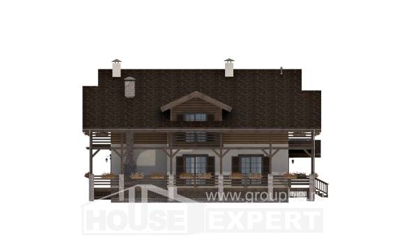 260-001-П Проект двухэтажного дома мансардный этаж, уютный дом из кирпича, House Expert