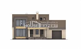 150-015-Л Проект двухэтажного дома с мансардой, гараж, красивый дом из керамзитобетонных блоков, House Expert