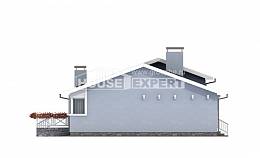 110-003-Л Проект одноэтажного дома, скромный загородный дом из керамзитобетонных блоков, House Expert