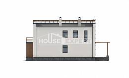 215-002-Л Проект двухэтажного дома, современный загородный дом из блока, House Expert