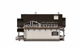 260-001-П Проект двухэтажного дома с мансардой, классический домик из кирпича, House Expert