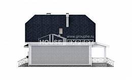 160-006-Л Проект двухэтажного дома с мансардным этажом и гаражом, экономичный загородный дом из твинблока, House Expert
