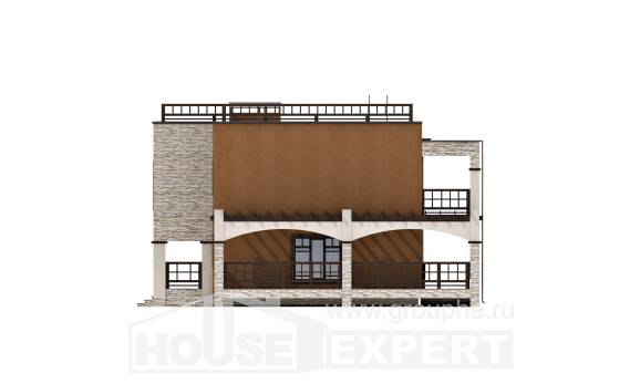 150-010-Л Проект двухэтажного дома, бюджетный коттедж из кирпича, House Expert