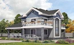 200-006-Л Проект двухэтажного дома, красивый загородный дом из кирпича, House Expert