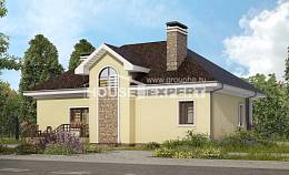 150-008-Л Проект двухэтажного дома с мансардой, бюджетный загородный дом из газобетона, House Expert