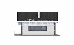 180-001-П Проект двухэтажного дома с мансардным этажом, гараж, бюджетный загородный дом из пеноблока, House Expert
