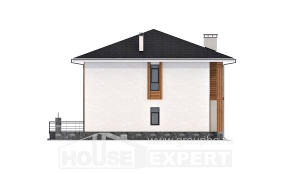 180-015-П Проект двухэтажного дома, средний коттедж из арболита, House Expert