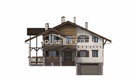 400-004-П Проект трехэтажного дома мансардой, гараж, красивый дом из кирпича, House Expert