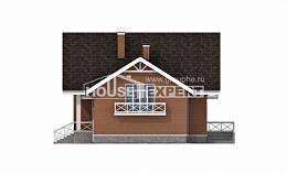 215-001-П Проект двухэтажного дома с мансардным этажом и гаражом, красивый загородный дом из керамзитобетонных блоков, House Expert